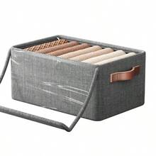 47*28*20cm Large Capacity Foldable Clothes Storage Box, Multi-Functional Storage Container, Organizer Box, Wardrobe Storage Essential - Multicolor - View 9