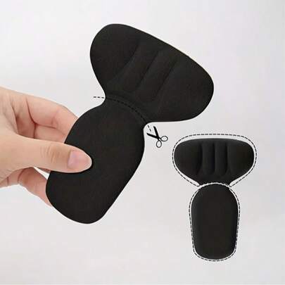 1 Pair Anti-Blister Heel Pads, Women's Shoe Size Reducer Inserts For Loose Shoes, Half-Size Adjustment Cushions For High Heels, Flats And Leather Shoes, Soft Comfortable Heel Protectors To Prevent Friction And Blisters, Invisible Self-Adhesive Shoe Pads For Daily Walking, Great For National Day, Bathroom, Scalp Massage, Back To School, Travel Vacation And Daily Life, Holiday Gift For Family And Friends