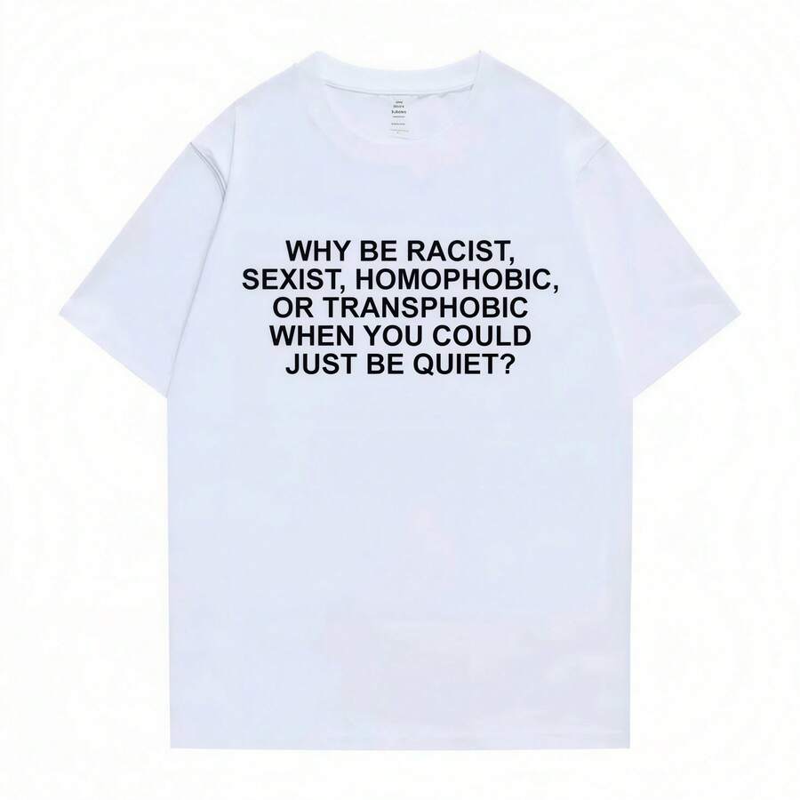 Why Razor Frank T-Shirt For Men, Blonde Hip-Hop T-Shirt, Ocean Hip-Hop T-Shirt, Oversized T-Shirt For Men And Women, Casual Cotton, Short-Sleeved - 白色 - 查看 1