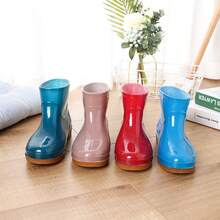 Women's Fashion Non-Slip Rain Boots, Short Stylish Waterproof Shoes With Rubber Soles, Adult Waterproof Shoes,Shoe Rack,Storage Saver,Outdoor,Garden,Travel Essential,Portable,Beach Essential,Graduation Season,Commencement,Graduation Ceremony,Graduation Gift,Graduation Present,Graduation Gift,Graduation Present,Congrats Grad,Congratulations Graduate,Valedictorian,Finish School,Graduation Party,Rain Boots / Rubber Boots / Waterproof Boots / Boot Covers / Shoe Covers Waterproof / Rain Shoe Covers / Wellies / Botas De Agua / Galochas / Outdoor / Garden - Regular - View 5