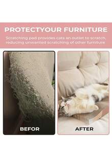 1pc Pet Corrugated Paper Cat Scratching Board, Suitable For Cats, Used For Cat Scratching, Relieve Boredom - Multicolor - View 9