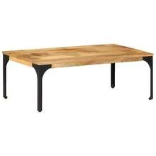 Coffee Table 100x55x35 Cm Solid Wood Mango - Brown - View 8
