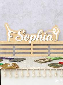 Personalized Gymnastics Medal Holder With Name Gymnastics Athlete Medal Display Rack Gymnastics Room Wall Decor Award Display Hanging Rack For Sports Medals Wall Art - Multicolor - View 4