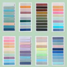 600/1000pcs Color Coded Sticky Notes, Transparent Self-Adhesive Memo, 28 Mixed Colors, Suitable For Back To School Gifts And Office Supplies - Multicolor - View 8