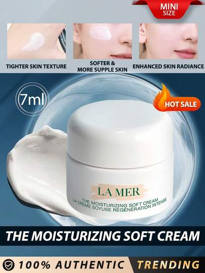  LA MER [Mini] The Moisturizing Soft Cream 7ml / In A Silky-Soft Texture Ideal For Balanced To Dry Skin / All Day Healing Moisture Reformulated For Profound Rejuvenation: Visibly Plumper, Healthier, Firmer, Lifted-Looking Skin. Fueled By Miracle Broth™, Our Visible Youth-Regenerating Elixir, Transformed Through A 50-Year Legacy Of Bioenergetic Science.