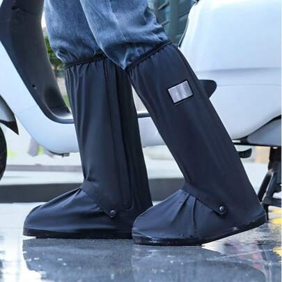 Cubrecalzado impermeable y antideslizante - Grueso de PVC para actividades al aire libre, ciclismo, protección contra la nieve y la lluvia