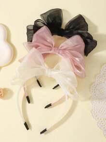 1Pcs Sweet Bow Hairbands Double Layered Bangs Princess Headband for Girls Safe Children's New Hair Accessories Birthday Gifts - 5115-4 - Ver 4