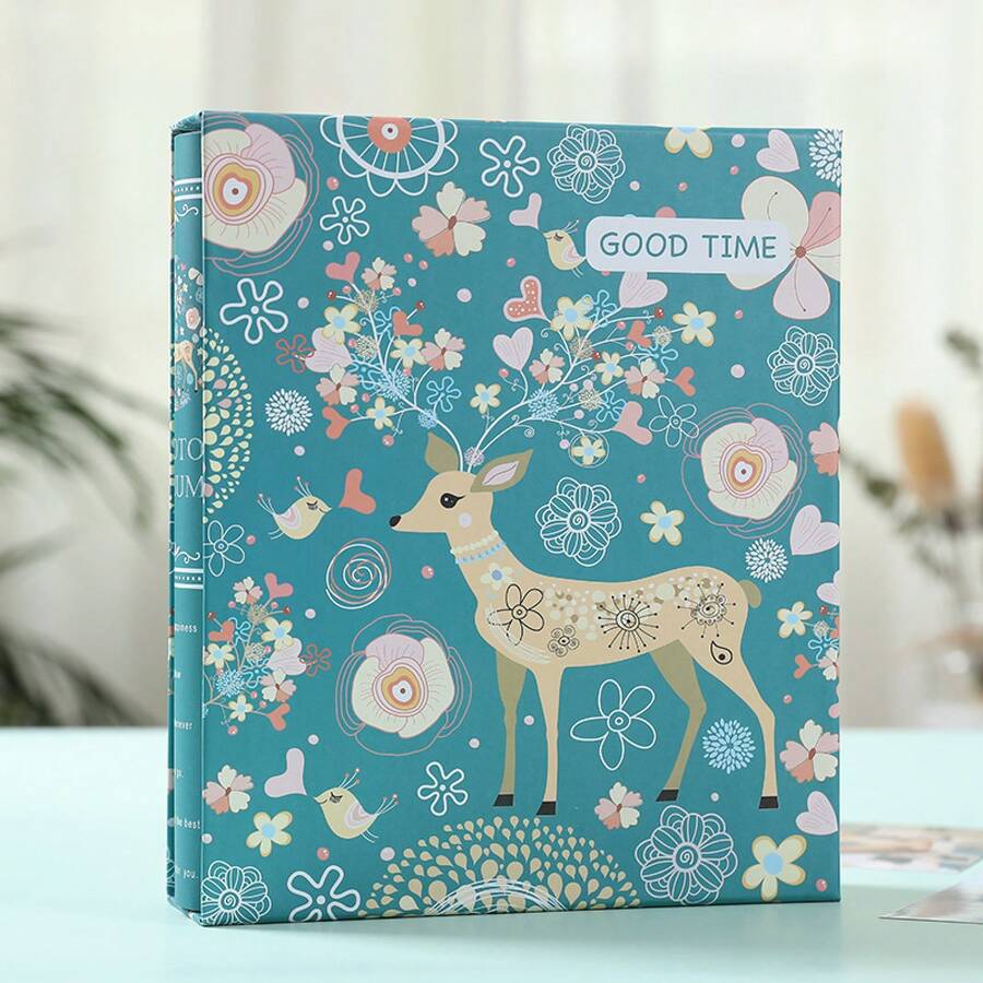 6inch Photo Album With Insert Pages, Large Capacity Family Edition Storage Album, Baby Growth Commemorative Album, 200 Pages - 靜閒時光/6吋可裝200張 - 查看 1