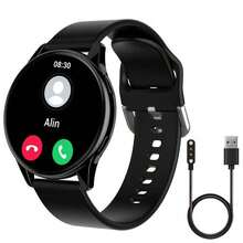 Smart Watch, Wireless Calling /Dial, Multi -Sport Mode, Calling Reminder And Rejection,Information Reminder,SMS Reminder,For IPhone/Andriod - One Size Fits All - Black - View 8