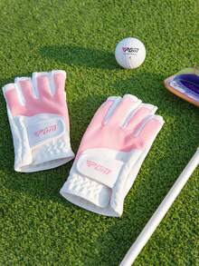 透氣吸汗高爾夫手套，可調節魔鬼氈手指開口式微纖維高爾夫手套，適合女性球員，美感高爾夫握把，適用夏季訓練，高彈性柔軟抓握，輕量化性能高爾夫裝備 - 彩色 - 查看 9