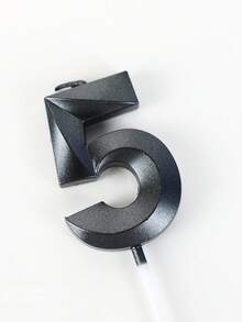 1支黑色0-9数字菱形生日蛋糕装饰蜡烛，冬季送给女性的礼物，房间装饰，礼品，生日蜡烛，生日装饰，生日快乐，蛋糕蜡烛，毕业季房间装饰 - 黑色 - 查看 11