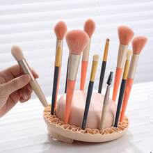 1pc New Makeup Brush Cleaning Bowl, Powder Puff And Brush Drying Rack, TPR Makeup Sponge Cleaning Tool - Multicolor - View 3