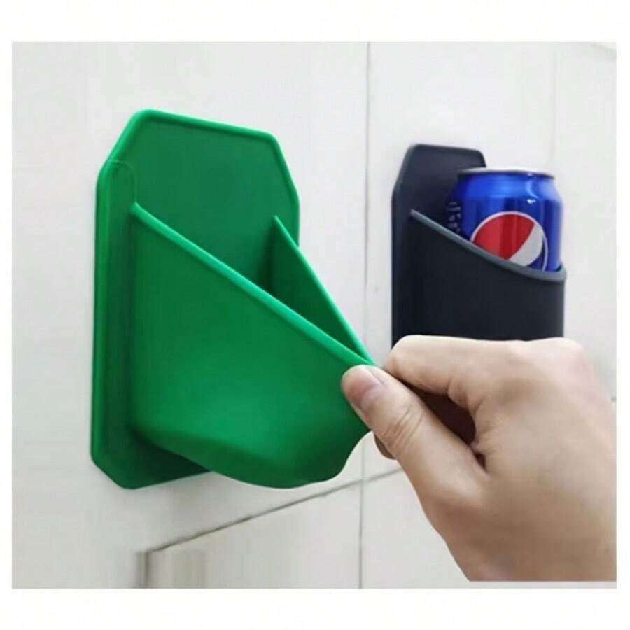 Silicone Shower Beer/Drink Can Holder, Bathroom Silicone Storage Rack, Bathroom Phone Holder