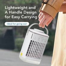 Enfriador de aire de escritorio con conexión USB, ventilador de refrigeración doméstico, mini ventilador de aire acondicionado, ventilador eléctrico - Ventilador de Mesa - Ver 11