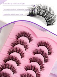 7 pares de pestañas postizas extra grandes, suaves y cómodas, artículo talla grande vendido popular en Europa y América - Ver 5