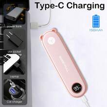Ventilador Mini Digital Portátil, Ventilador Dobrável Recarregável Leve com Cordão - Ideal para Escritório, Exterior, Viagem e Acampamento - Fique Fresco a Qualquer Momento na Primavera e no Verão, Essenciais para Exterior, Jardim, Viagem, Essenciais Portáteis, Essenciais de Praia, Temporada de Formatura, Formatura, Cerimônia de Formatura, Presente de Formatura, Parabéns Formando, Parabéns Graduado, Orador da Turma, Terminar a Escola, Festa de Formatura, Essenciais para Exterior, Portátil de Viagem, Essenciais de Camping, Ferramentas Portáteis, Essenciais de Verão, Portátil de Verão - Multicolorido - Visão 9