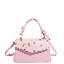 A Retro-Style, 2026 New Model Elegant And Minimalist Classic Ladies Crossbody Bag - Pink - View 13