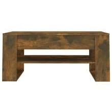 Coffee Table Smoked Oak 102x55x45 Cm Engineered Wood - Brown - View 3