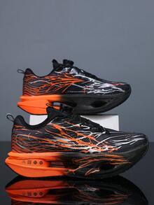 Lightweight Breathable Running Shoes - Carbon Plate Technology, Stable Support, All-Season Training Sneakers With EVA Cushioning And Arch Support. Low-Top Unisex Shoes For Marathon And Gym - Black - View 13