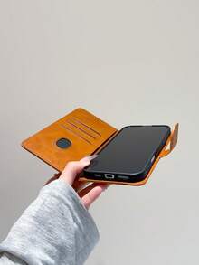 愿您心想事成。小麦纹压花PU皮革翻盖手机壳，防震，带支架，卡槽，钱包式设计，兼容 6/7/8/XS Max/11/12/13/14/15/16/17 Pro Max、Galaxy S22/S23/S24 Ultra/S25 Ultra/S26 Ultra、A05S/A14/A15/A25/A34/A35/A53/A54/A55/Note20 Ultra系列等。 - 紅色 - 查看 12