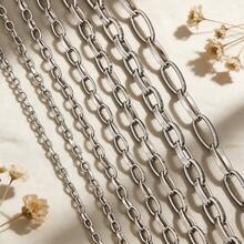 1m 304 Stainless Steel Oval O-Ring Clasp Chain Stainless Steel Chain For DIY Charm Jewelry Necklace & Bracelet Making Chain Stainless Steel Jewellery Handmade Chain - Chain - View 3