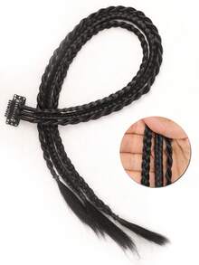 合成假发辫子带夹子拳击辫脏辫夹式接发脏辫拳击辫耐热假发片 - 彩色 - 查看 16