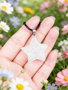 1/2/3/4/5/10/50个随机简约五角星吊坠项链，个性化嘻哈颈链，波西米亚星形项链配饰 - 彩色 - 查看 18