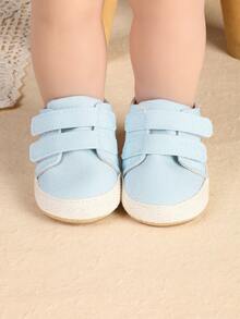 1双可爱卡通扁平设计婴幼儿男女童运动鞋，适合春秋季穿着 - 淺藍色 - 查看 6