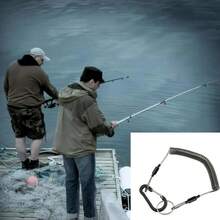 耐用防丢可伸缩弹性安全挂绳钥匙扣 - A - 查看 2