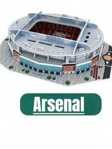 3D纸质足球场场景拼图模型，专为足球迷设计，让他们为自己支持的球队加油助威 - 彩色 - 查看 8