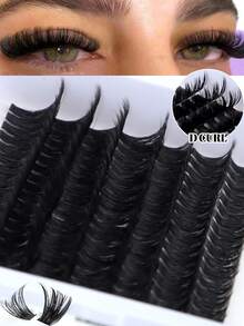 280pcs Soft Lash Clusters, 10-16mm D-Curl Mixed False Eyelash Clusters, DIY Eyelash Extension Kit Includes Lash Glue, Makeup Remover, Tweezers For Easy At-Home Application, Long-Lasting Eyelash Extension & Perming Set - White - View 11