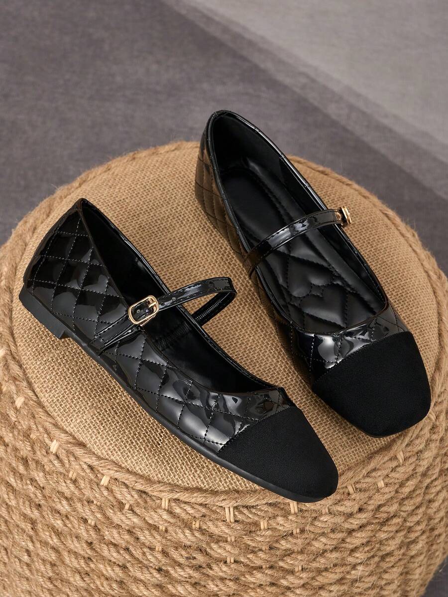 MonaNise 女士时尚方头棕色套脚平底鞋，杏色蝴蝶结装饰，休闲户外百搭，秋季可选，黑色、白色、酒红色、卡其色、黑色