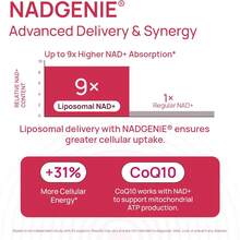 NAD+ Complex Supplement Capsules | β-NAD+, Resveratrol, CoQ10, Collagen & Hyaluronic Acid Blend | Women's Dietary Supplement | 90 Capsules - 1 Bottle - 查看 4