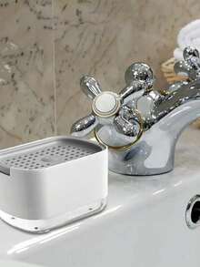 Tableware Soap Dispenser And Sponge Stand, Sink Soap Pump Dispenser, Liquid Soap Dispenser, Kitchen Detergent Press Box, Suitable For Kitchen, Bathroom And Sink (Black, White) - T577 Press-type Soap Dispenser - View 9