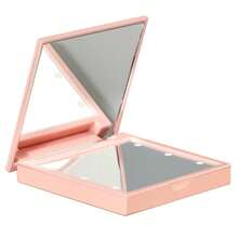 LED Makeup Mirror, Portable Mini Vanity Mirror With Light, Magnifying Foldable Design, 3 Color Modes, Touch Dimming, Rechargeable, Suitable For Dorm, Travel, Office, Gift For Women, Teens, Makeup Enthusiasts, Valentine's Day, Mother's Day - Multicolor - View 16