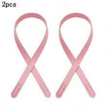 2条PU皮革肩带，穿线皮革手柄肩带，PU手提包肩带，手柄肩带长60厘米/23.62英寸 - 多色 - 查看 15