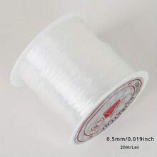 1 rolă 0.2-0.8 MM fir de pescuit transparent neelastic, împletit, DIY, colier, inel, mărgele, șnur, ciucure, sârmă cu mărgele, ultrafină, alb, DIY brățară colier împletit, material accesoriu - Fir și șnur cu mărgele - Vizualizare 19