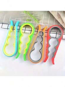 1pc Anti-Slip Can Opener, Manual Bottle Cap Opener, Universal Jar Lid Remover Tool - View 10