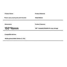 合金金属360°旋转手机/平板电脑支架，可调节折叠桌面支架，高度可调金属支架，适用于直播和视频观看，春季生日礼物 - 彩色 - 查看 13