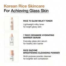 Auna Korean Rice Glass Skin 4-Step Routine | Moisturizing Rice Enzyme Cleanser, Brightening Serum & Milk Moisturizer – Korean Skincare For Hydrating & Radiant Skin - Korean Rice Glass Skin 3-Step Routine - 查看 2