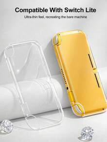 1个透明Switch保护壳，可爱透明保护套，兼容Switch 2/Switch NS/Switch OLED/Switch Lite，时尚游戏配件，Switch玩家的完美礼物 - 查看 10