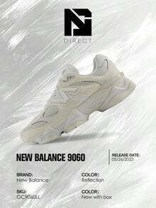 New Balance 9060 Reflection (GS) - Women's Lifestyle Sneakers – Shose For Woman-Vintage-Spring & Summer-Inspired Running Shoes, Shock-Absorbing Comfort, Gym To Streetwear Casual Wear-Mother's Day Gifts-Father's Day Gift–GC9060LL - Reflection - 查看 6