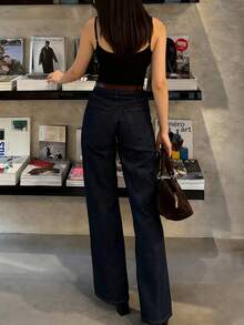 最新時尚黑色休閒細肩帶上衣 優雅風格 適合女性 節慶海灘鄉村風 夏季穿搭 - 黑色 - 查看 5