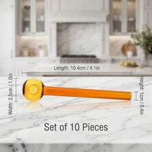 10-Pack Of Colorful Straws, Heat-Resistant, Suitable For Milk, Coffee, And Other Beverages. - 查看 3