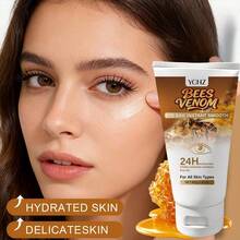 YCHZ 蜂毒胶原蛋白紧致眼霜 - 24小时深层补水，淡化黑眼圈；低敏纯素配方；无动物实验；男女皆宜的成人护肤品；专为减少眼袋和皱纹而设计；无需用电；日常护肤必备；时尚包装；保湿成分 - 80克 - 80g - 查看 6