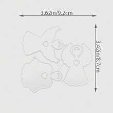 Angel Cross Shaped Mold Set For Card Making, Valentine's Day Theme Metal Cutting Mold, DIY Paper Craft Scrapbooking And Embossing Handcraft Set - JW379 - View 3