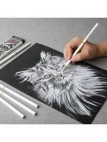 Mobee Professional White Charcoal Pencilsare Loved By Many Artists,White Charcoal Pencil Provide A Wide Range Of Possibilities Only In Mobee Artist Home - Sets - View 11