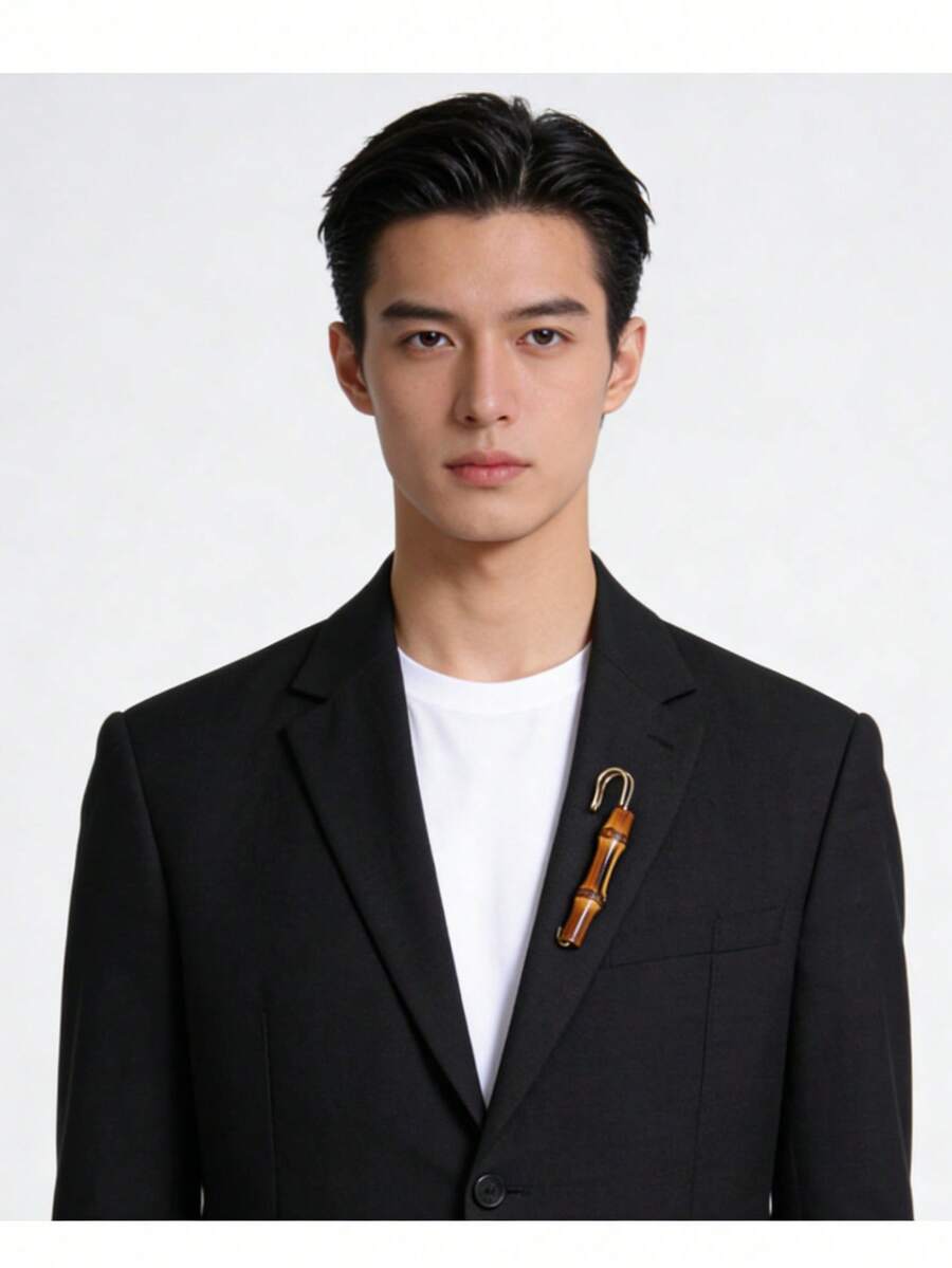 Bamboo Knot Shaped Brooch, Sirius Metal U-Shaped Fashion Brooch, European And American Korean Style - Multicolor - View 1