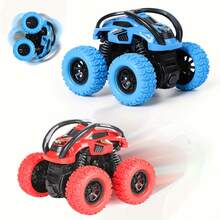 4WD 慣性動力越野特技怪獸卡車玩具 – 適合室內/戶外家庭娛樂與親子互動；男孩女孩（3歲以上）理想的生日、聖誕節、萬聖節或新年禮物 - 彩色 - 查看 7