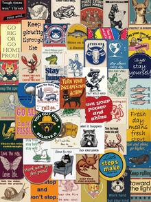 50pcs Retro Inspirational Sticker Aesthetic Creative Graffiti Decal For Diary Phone Case Guitar Skateboard Scrapbook Decoration Sticker - Multicolor - View 1